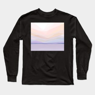 Copy of Orange Waldorf landscape poster Long Sleeve T-Shirt